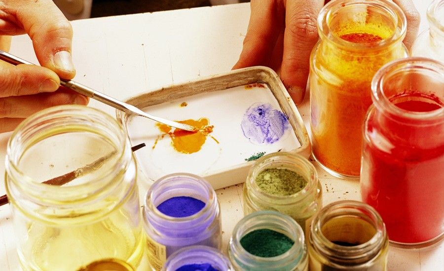 Oil Paint Mixing